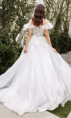Andrea And Leo - A1070W Ruffle Ornate Corset Bridal Gown