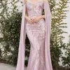 Andrea And Leo - A1075 Cape Sleeve Beaded Mermaid Gown