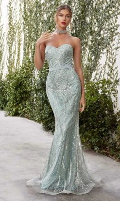 Andrea And Leo - A1076 Beaded Mermaid Gown With Bolero