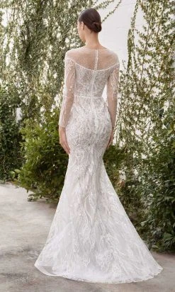 Andrea And Leo - A1085W Long Sleeve Lace Bridal Gown