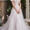 Andrea And Leo A1090 - Off-Shoulder Cape Sleeve Wedding Dress