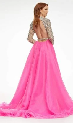 Ashley Lauren - 11065 High Neck A-Line Evening Dress