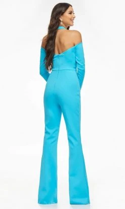 Ashley Lauren - 11089 Cold Shoulder Fitted Jumpsuit 12 Ashley Lauren - 11089 Cold Shoulder Fitted Jumpsuit