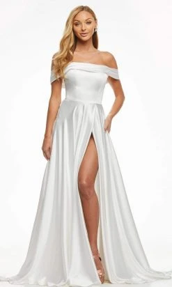Ashley Lauren - 11091 Off Shoulder Full Length Evening Dress