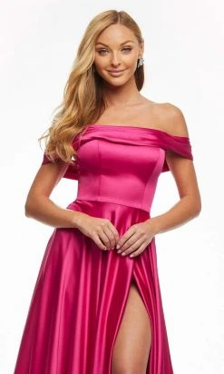 Ashley Lauren - 11091 Off Shoulder Full Length Evening Dress