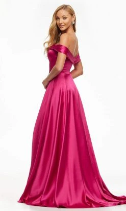 Ashley Lauren - 11091 Off Shoulder Full Length Evening Dress