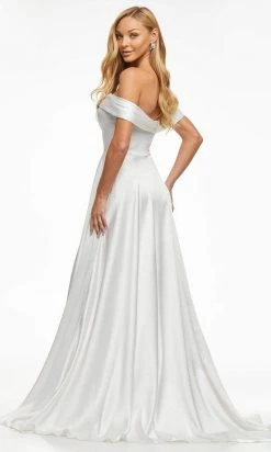 Ashley Lauren - 11091 Off Shoulder Full Length Evening Dress