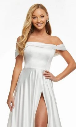 Ashley Lauren - 11091 Off Shoulder Full Length Evening Dress