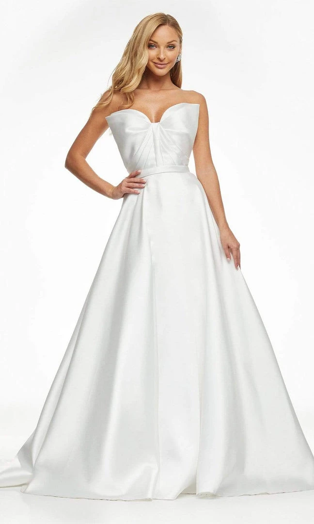 Ashley Lauren - 11097 Bow Accent Strapless Bodice Mikado Ballgown 6 Ashley Lauren - 11097 Bow Accent Strapless Bodice Mikado Ballgown