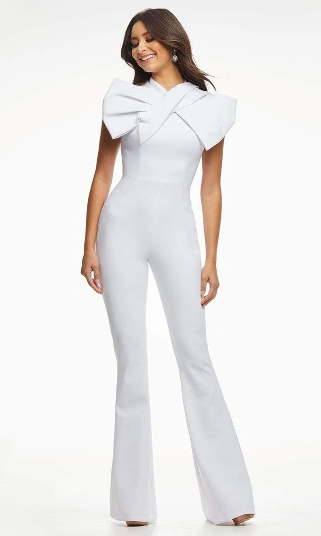 Ashley Lauren - 11098 High Neck Bow Jumpsuit 6 Ashley Lauren - 11098 High Neck Bow Jumpsuit