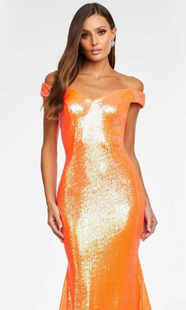 Ashley Lauren - 11107 Crisscross Back Sequin Gown 8 Ashley Lauren - 11107 Crisscross Back Sequin Gown