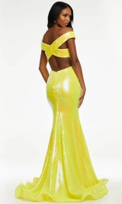 Ashley Lauren - 11107 Crisscross Back Sequin Gown 23 Ashley Lauren - 11107 Crisscross Back Sequin Gown