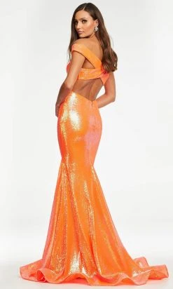 Ashley Lauren - 11107 Crisscross Back Sequin Gown 17 Ashley Lauren - 11107 Crisscross Back Sequin Gown