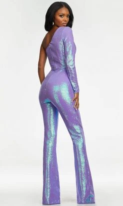 Ashley Lauren - 11110 One Shoulder Sequin Jumpsuit 21 Ashley Lauren - 11110 One Shoulder Sequin Jumpsuit