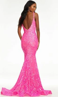 Ashley Lauren - 11113 Sequin Motif Long Gown