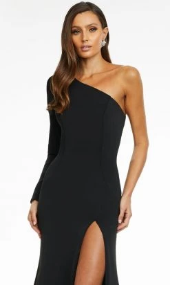Ashley Lauren - 11117 Long Sleeve One Shoulder Gown