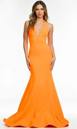 Ashley Lauren - 11121 Plunging Halter Gown 24 Ashley Lauren - 11121 Plunging Halter Gown