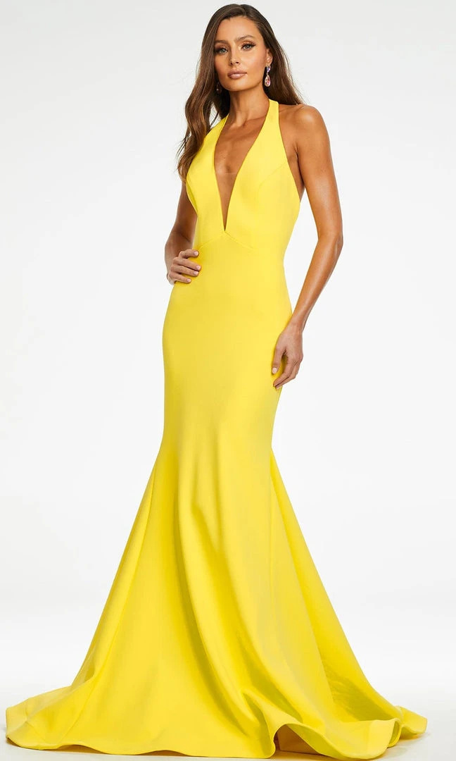 Ashley Lauren - 11121 Plunging Halter Gown 14 Ashley Lauren - 11121 Plunging Halter Gown