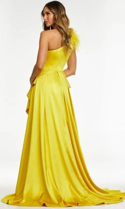 Ashley Lauren - 11134 Ruched Satin Overskirt Gown