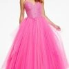 Ashley Lauren - 11146 Embroidered V-Neck Tulle Ballgown 2 Ashley Lauren - 11146 Embroidered V-Neck Tulle Ballgown