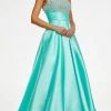 Ashley Lauren - 11149 Beaded Bustier Taffeta Gown