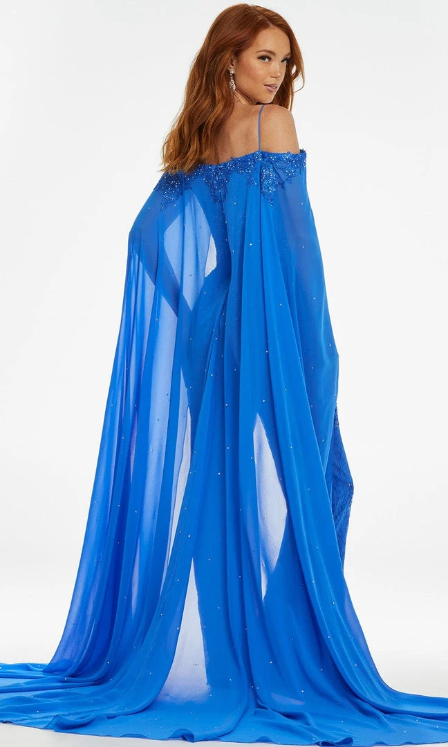 Ashley Lauren - 11150 Off Shoulder Embroidered Jumpsuit 4 Ashley Lauren - 11150 Off Shoulder Embroidered Jumpsuit