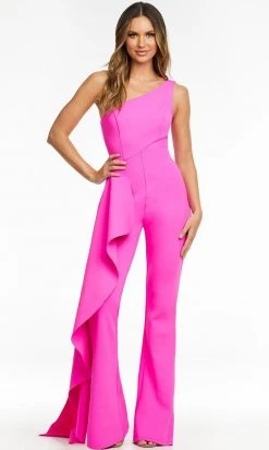 Ashley Lauren - 11152 Drape Cascade Jumpsuit