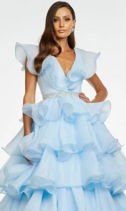 Ashley Lauren - 11154 Ruffle Ornate Ballgown