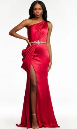 Ashley Lauren - 11164 One Shoulder Draped Gown