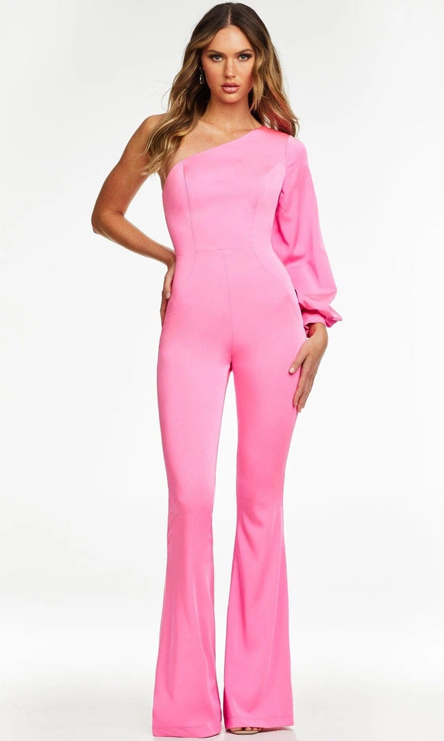 Ashley Lauren - 11168 Asymmetric Fitted Jumpsuit 3 Ashley Lauren - 11168 Asymmetric Fitted Jumpsuit
