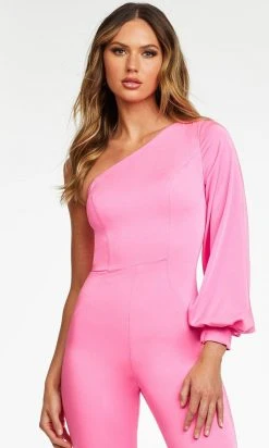 Ashley Lauren - 11168 Asymmetric Fitted Jumpsuit 10 Ashley Lauren - 11168 Asymmetric Fitted Jumpsuit