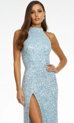 Ashley Lauren - 11174 High Halter Sequin Gown 19 Ashley Lauren - 11174 High Halter Sequin Gown
