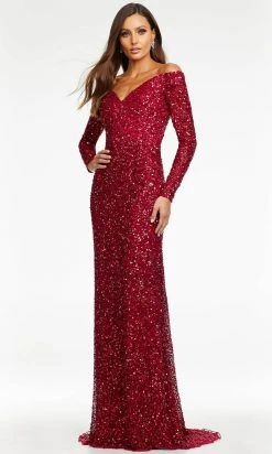 Ashley Lauren - 11176 Long Sleeve Sequin Gown 17 Ashley Lauren - 11176 Long Sleeve Sequin Gown