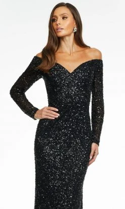Ashley Lauren - 11176 Long Sleeve Sequin Gown 13 Ashley Lauren - 11176 Long Sleeve Sequin Gown
