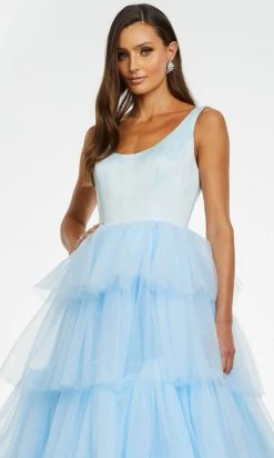 Ashley Lauren - 11187 Sleeveless Tiered Tulle Gown 23 Ashley Lauren - 11187 Sleeveless Tiered Tulle Gown