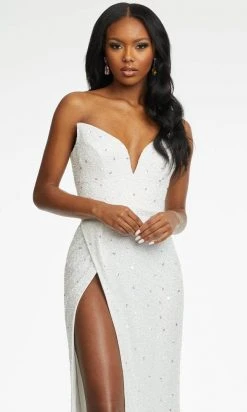 Ashley Lauren - 11188 Beaded High Slit Gown