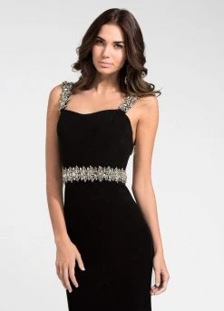 Ashley Lauren - 1127 Rhinestone Jersey Evening Dress