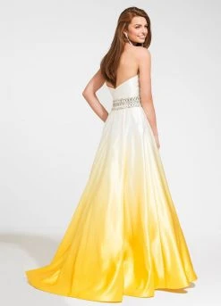 Ashley Lauren - 1129 Strapless Ombre Evening Gown 9 Ashley Lauren - 1129 Strapless Ombre Evening Gown