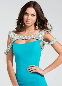 Ashley Lauren - 1137 Beaded Jersey Evening Dress