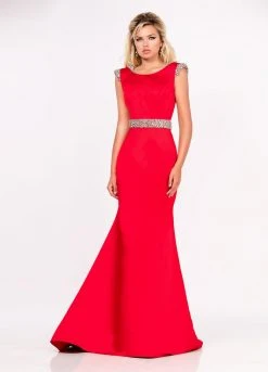 Ashley Lauren - 1143 Crystal Beaded Evening Dress