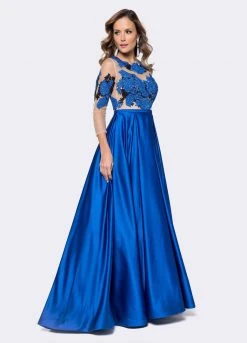 Ashley Lauren - 1146 Embroidered Lace Ball Gown