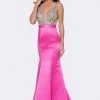 Ashley Lauren - 1149 Deep V-Neck Beaded Evening Dress 2 Ashley Lauren - 1149 Deep V-Neck Beaded Evening Dress
