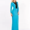Ashley Lauren - 1151 Long Sleeve Jersey Evening Dress