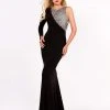 Ashley Lauren - 1153 One Sleeve Beaded Evening Dress 1 Ashley Lauren - 1153 One Sleeve Beaded Evening Dress