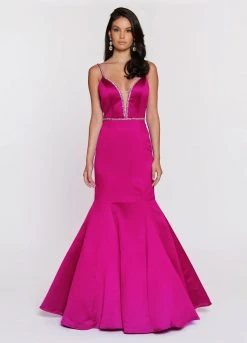 Ashley Lauren - 1202 Beaded Spaghetti Strap Evening Dress 7 Ashley Lauren - 1202 Beaded Spaghetti Strap Evening Dress