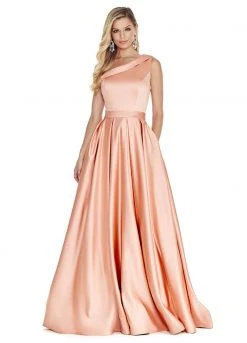 Ashley Lauren - 1209 One Shoulder Pleated Ball Gown