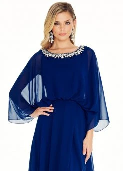 Ashley Lauren - 1273 Embellished Bateau Chiffon A-line Dress 7 Ashley Lauren - 1273 Embellished Bateau Chiffon A-line Dress