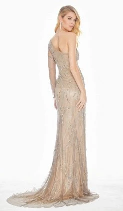 Ashley Lauren - 1425 One Shoulder Beaded Evening Gown 6 Ashley Lauren - 1425 One Shoulder Beaded Evening Gown