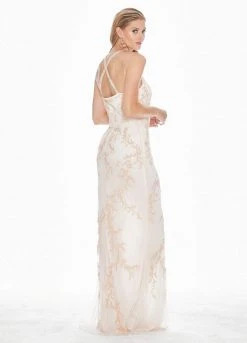 Ashley Lauren - 1427 Sequined Blouson Bodice High Slit Gown 11 Ashley Lauren - 1427 Sequined Blouson Bodice High Slit Gown