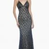 Ashley Lauren - 1430 Sequined Lace Long Sheath Gown